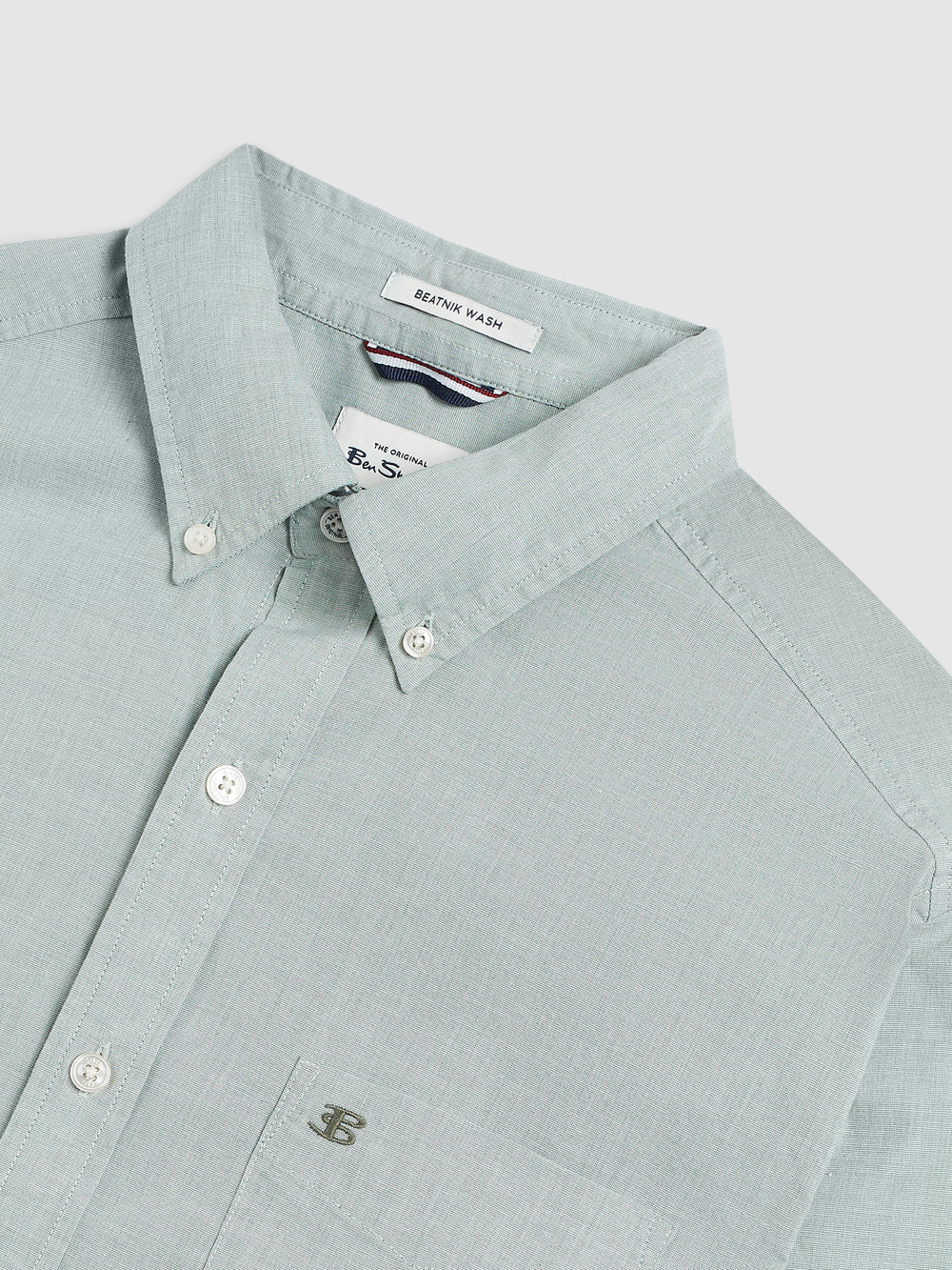 Chemises Ben Sherman Brighton Oxford Organic Green Vert | EDQ-13180864